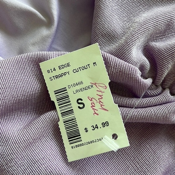 NWT Blanc Clothing Strappy Cutout Bodycon Ruched MIDI Dress Size Small Lavender - Picture 10 of 17